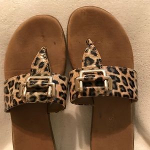 Cheetah print sandals
